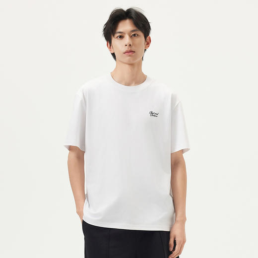 gxg.jeans男装 多色后背字母时尚美式宽松圆领短袖T恤男 25夏热卖 商品图1