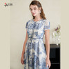 司歌短袖国风青花瓷连衣裙夏女A911190X 商品缩略图1