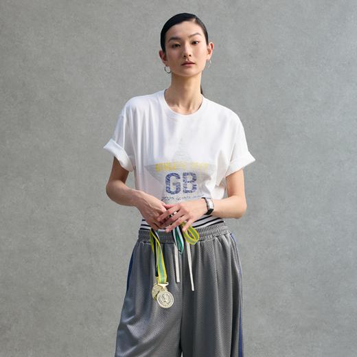 GOODBAI athletic GB 星星logo水洗印花圆领oversize短袖T恤 商品图0