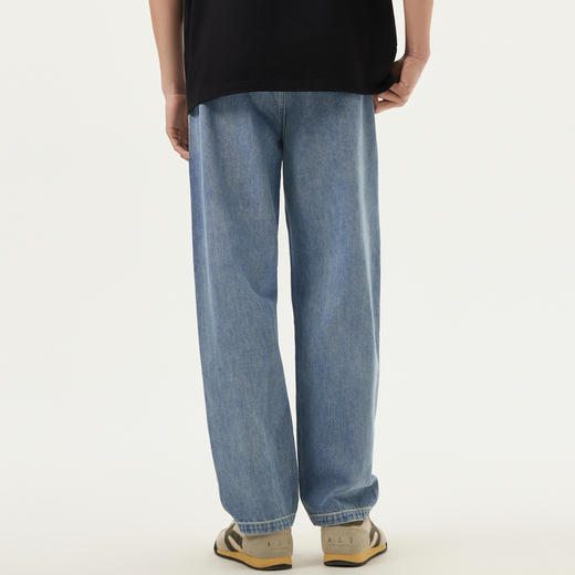 gxg.jeans男装 蓝色水洗松紧腰宽松锥形休闲牛仔长裤 25年夏热卖 商品图3
