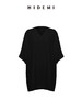 HIDEMI度假系列极简慵懒v领大廓形中长款T恤裙 商品缩略图10