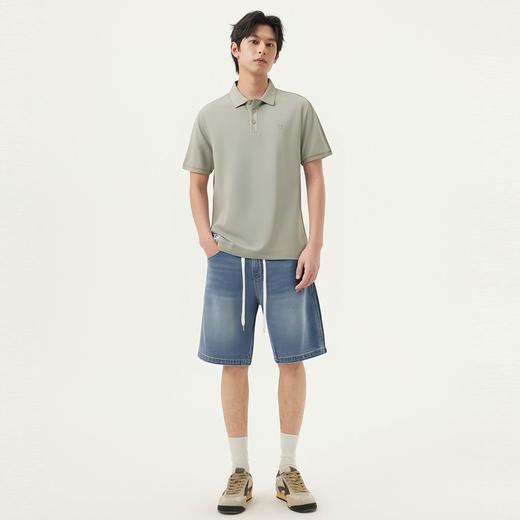 gxg.jeans男装 多色小标刺绣简约休闲翻领短袖polo衫 25年夏热卖 商品图3