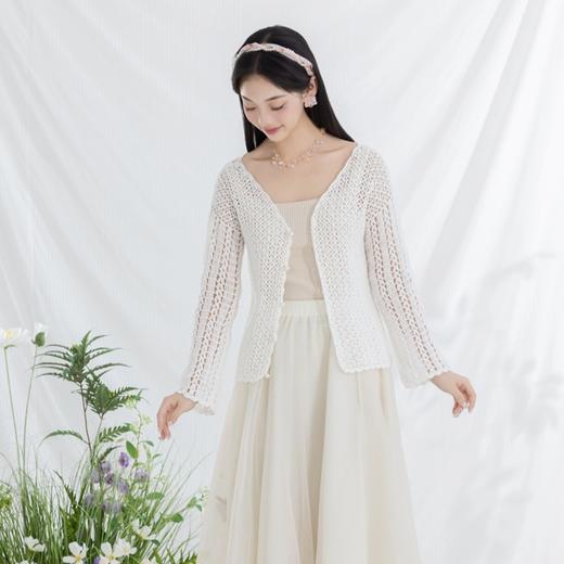 苏苏姐家素韵轻羽开衫手工diy编织钩针蕾丝线毛线团自制外套材料包 商品图2