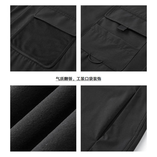 gxg.jeans男装 黑色工装户外简约宽松短袖衬衫男士 25年夏热卖 商品图3