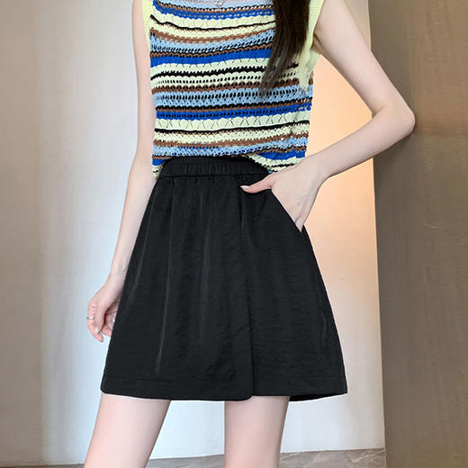 山本工装裙裤！女款夏季薄款2025新款宽松阔腿五分裤休闲冰丝运动短裤！ 商品图1