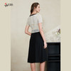 司歌假两件黑白短袖显瘦连衣裙A911192X 商品缩略图3