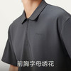 gxg.jeans男装  字母绣花简约宽松半拉链翻领短袖POLO衫 25夏热卖 商品缩略图4