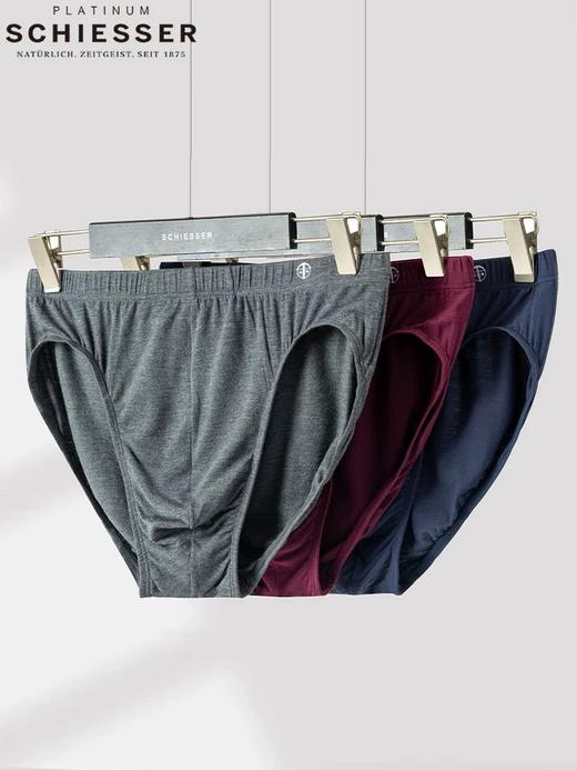 【超细莫代尔】SCHIESSER/舒雅铂雅男士经典款莫代尔三角小裤新老款号随机发货95/0139S/24139S 商品图0