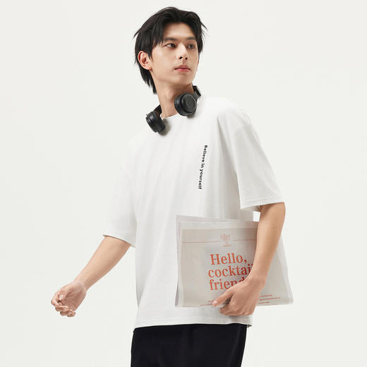 gxg.jeans男装  潮流字母简约宽松休闲圆领短袖T恤男 25年夏热卖 商品图2