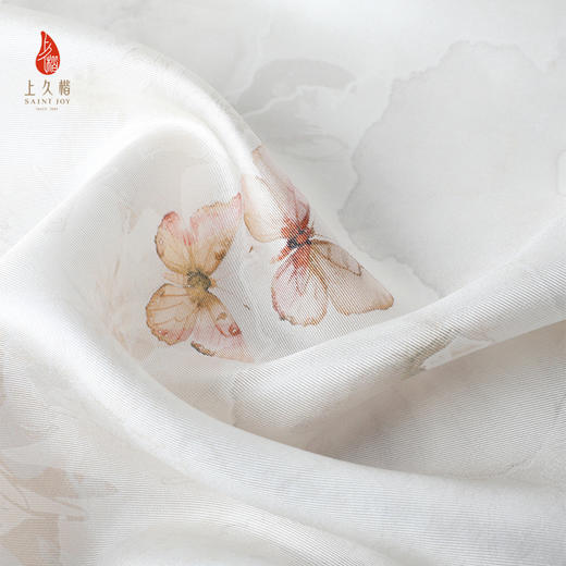 SAINTJOY/上久楷礼盒  蝶花曦黄色 发带SPS24F10  伞SPS24L14 真丝方巾FJS24047 商品图6