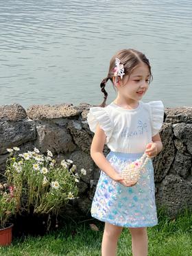 蝶梦T恤+鱼尾半裙