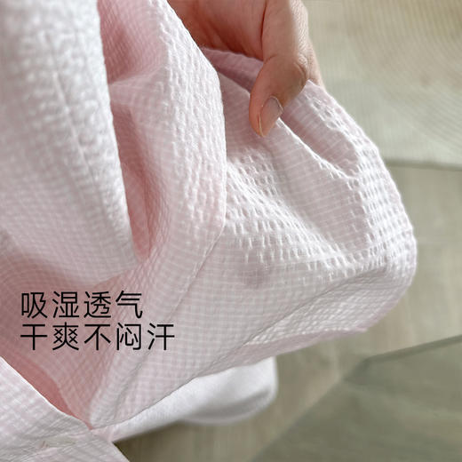 优选丨宜色家夏季2024新款薄款居家舒适透气宽松A类全棉泡泡纱家居服套装  723 商品图4