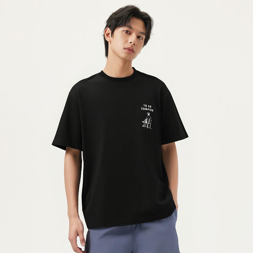 gxg.jeans男装 多色后背印花时尚潮流圆领短袖T恤男生 25年夏热卖 商品图3