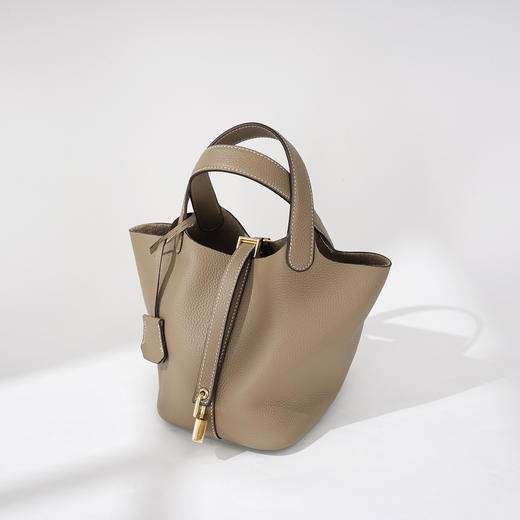 【预售3天】菜篮子包女小众设计高级质感大容量手提包水桶包CLZ-18 商品图1