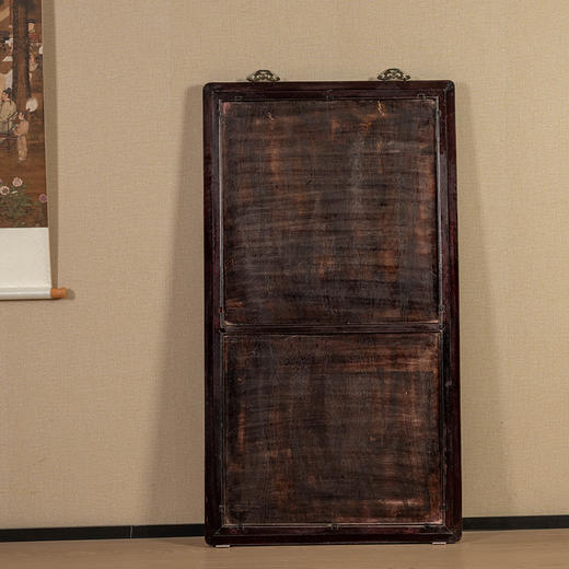 清 红木镶云石大挂屏 商品图4