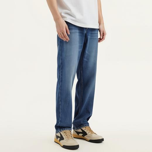 gxg.jeans男装 蓝色水洗复古基础宽松牛仔长裤男士 25年夏热卖 商品图2