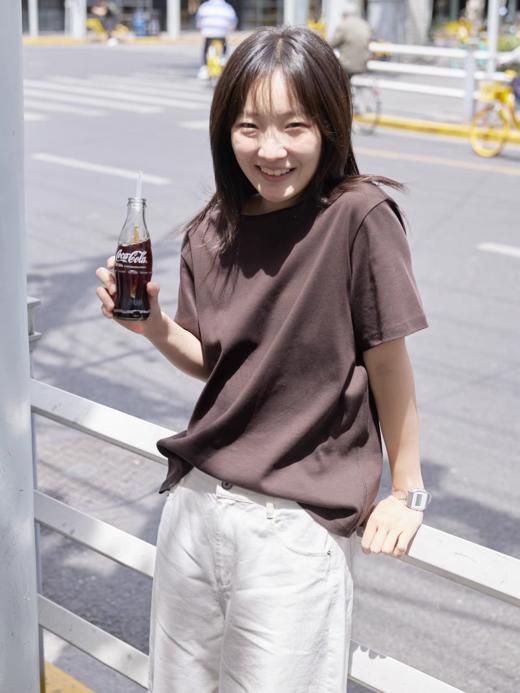 步履不停/5B18136C/匹马棉螺纹T恤 商品图1