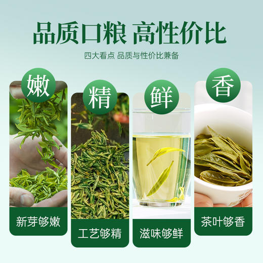【会员抢】华祥庄园-明前特级龙井茶绿茶口粮装50g 商品图7