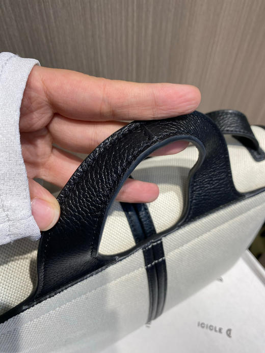 之禾亚麻棉拼皮帆布思丽特手提斜挎包 🉐💰550 商品图6