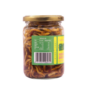 花桥牌微辣木瓜丝 调味品 下饭菜榨菜咸菜酱菜香辣木瓜条 280g*1瓶 /粮油调味 /调味品 /榨菜/酱腌菜 商品图4
