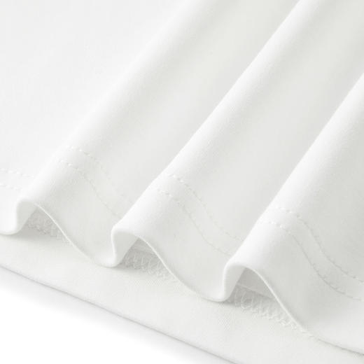 gxg.jeans男装 白色趣味毛巾绣宽松休闲圆领短袖T恤男 25年夏热卖 商品图4