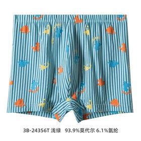 【萌动恐龙莫代尔】SCHIESSER德国舒雅儿童莫代尔柔软亲肤萌动恐龙系列平角裤单条装3B/24356T