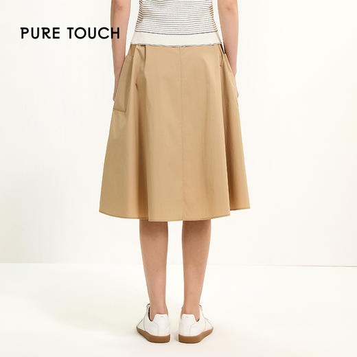 PURE TOUCH卡其色大口袋A字半身裙 1350241044 商品图2