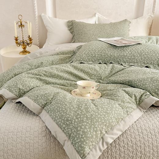 林夕-韩式水洗棉田园碎花被套200*230/床盖230*250床盖五件套-花韵倾城【CP】 商品图1