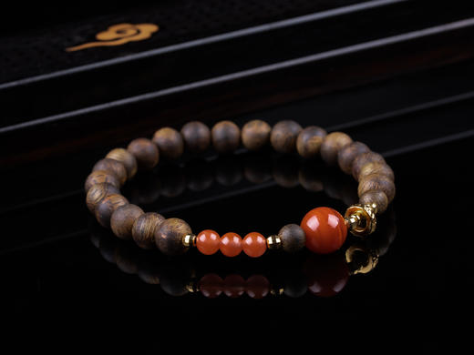 XY0334沉香+南红个性穿搭手串 商品图3
