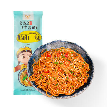 興霸（XINGBA）老北京炸酱面160g*6袋（含炸酱包+辣酱包）非油炸挂面干拌面 /粮油调味 /方便食品 /有料煮面 商品图5