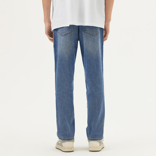 gxg.jeans男装 蓝色宽松经典水洗简约牛仔长裤男士 25年夏热卖 商品图3
