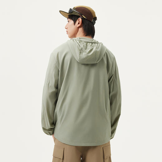gxg.jeans男装 豆绿色户外宽松轻薄连帽夹克外套男 25年夏季热卖 商品图2