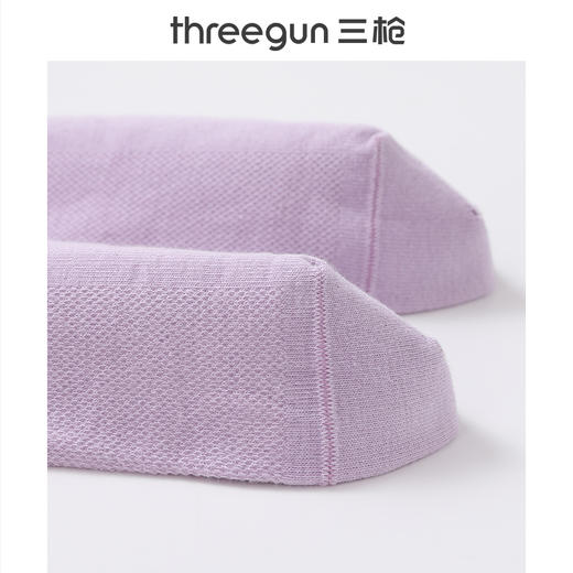 Threegun三枪 网眼直角中筒女袜(1双装)-T90011Z03 商品图6