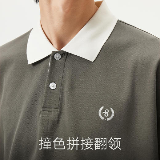 gxg.jeans男装 多色撞色拼接时尚休闲短袖Polo衫T恤 25年夏热卖 商品图4