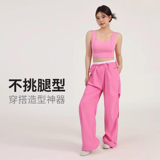 【限时秒】YOGACODE【火树银花系列】美式工装大码阔腿裤女户外徒步登山高腰宽松显瘦抽绳休闲裤DWL215159 商品图4