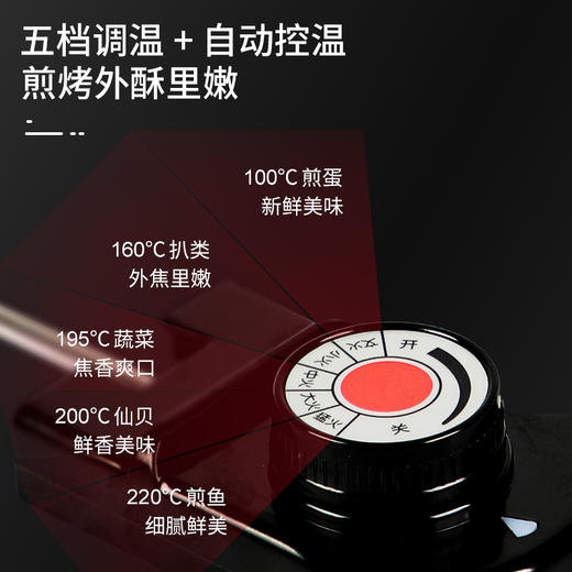 山水（SANSUI）多功能煎烤锅SKP-K36（中国红） 商品图3