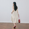 【严选】诗凡黎法式浪漫波点无袖连衣裙2025夏新款度假风大A摆挂脖中长裙7G5190251 商品缩略图4