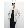 【土豆妈同款晚宴西装】100%进口亚麻无领西装老钱风套装松弛感外套上衣通勤西服女Sue.M 商品缩略图5