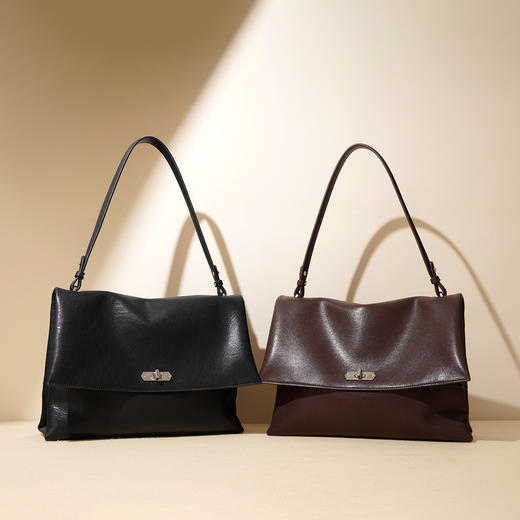 【预售3天】2025年新款托特包女大容量通勤单肩斜挎包小众设计包M7713F 商品图2