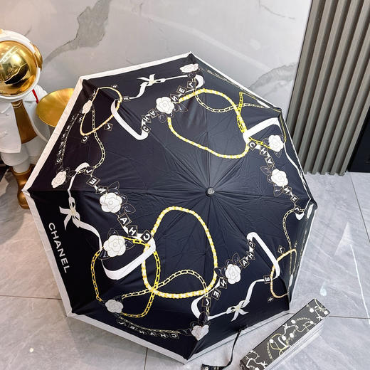 夏季特惠💰240 CHANEL香奈儿 夏季新款 全自动折叠晴雨伞 商品图0