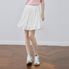 【严选】诗凡黎白色甜美A字半身裙2025夏新款藏青流行显瘦高腰百褶短裙女7G5140711 商品缩略图0