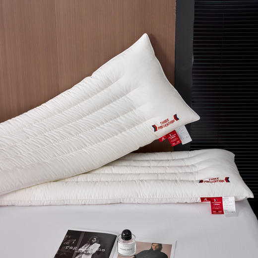 自然醒A类全棉三防双人长枕头助睡眠情侣长款一体长条枕防水油污枕芯护颈椎双层纱长枕套 XK 商品图9