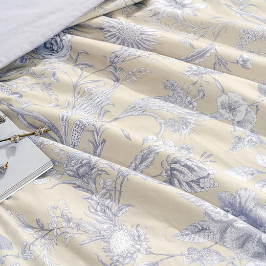 水星家纺DH寻意繁花全棉抗菌夏被 200cm×230cm 商品图3