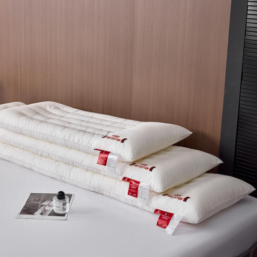 自然醒A类全棉三防双人长枕头助睡眠情侣长款一体长条枕防水油污枕芯护颈椎双层纱长枕套 XK 商品图3