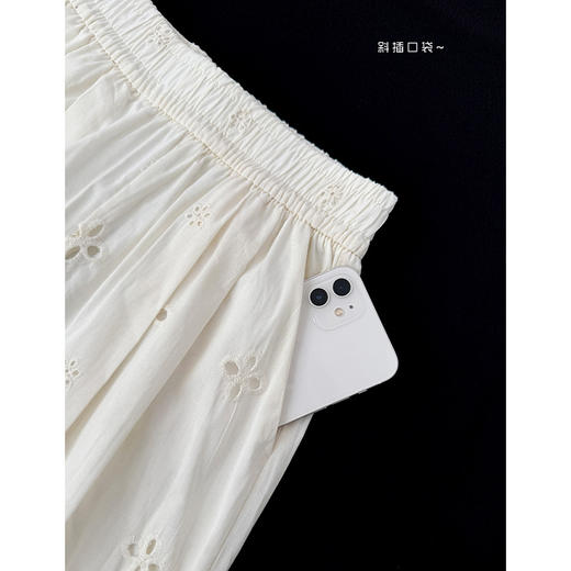 【YW】无忧购韩系休闲慵懒松弛感蕾丝拼接遛弯五分短裤H-1806（截单后7天发货) 商品图6