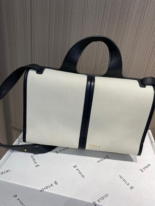 之禾亚麻棉拼皮帆布思丽特手提斜挎包 🉐💰550 商品图1