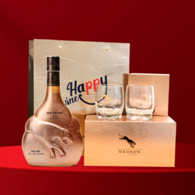 建发非凡-墨高X0干邑40%vol 500ml礼袋 内含：墨高1瓶+精美洋酒杯1对+金色礼袋1只