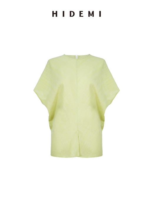 HIDEMI 度假系列多巴胺奶油绿立体斜裁设计感上衣半裙套装 商品图7