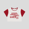 GOODBAI 23 GIRLS athletic印花圆领撞色短款宽松短袖T恤 商品缩略图3