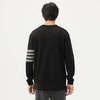 gxg.jeans男装 黑色撞色设计雪尼尔圆领毛衣针织衫男 25年春热卖 商品缩略图3
